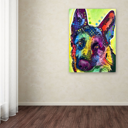 Trademark Fine Art Dean Russo 'German Shepherd' Canvas Art, 35x47 ALI0238-C3547GG